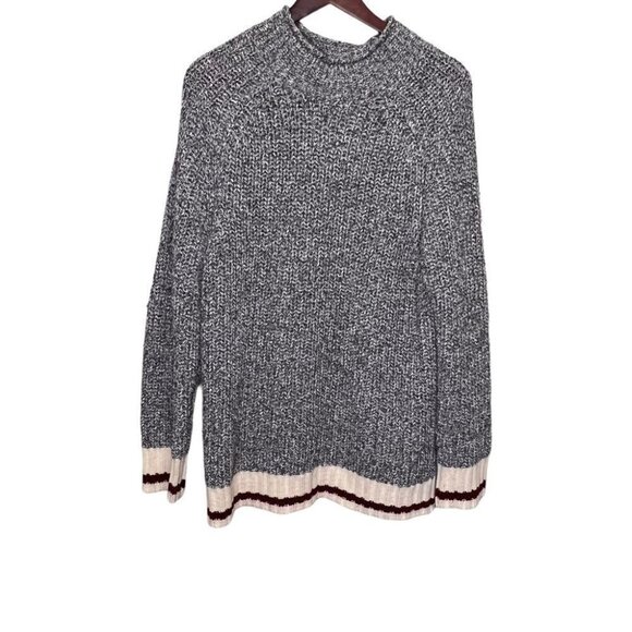 Dkr Cottage Collection Salt & Pepper Knit Sweater Size L - Picture 1 of 8